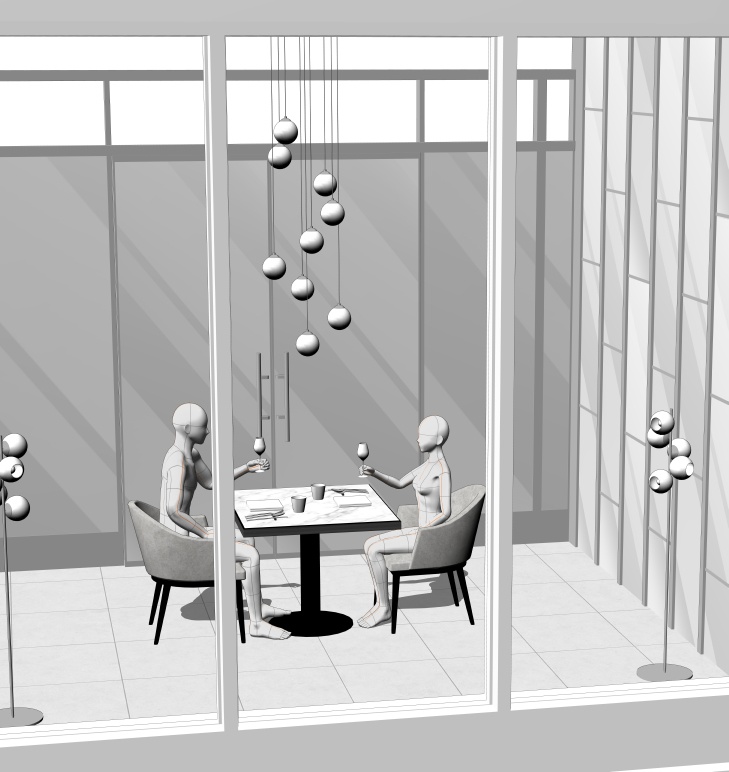 御曹司行きつけのレストラン2(CLIP STUDIO用3D素材)