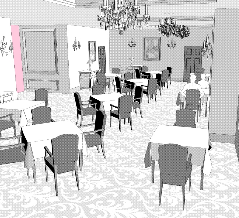 御曹司行きつけのレストラン3(CLIP STUDIO用3D素材)