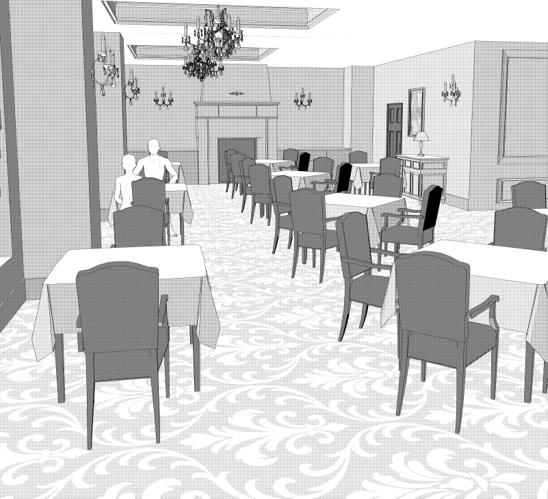 御曹司行きつけのレストラン3(CLIP STUDIO用3D素材)