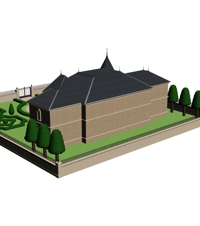 貴族のお屋敷01(CLIP STUDIO用3D素材)