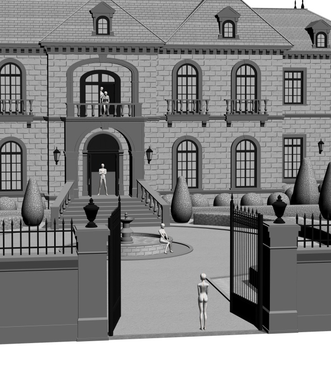貴族のお屋敷01(CLIP STUDIO用3D素材)