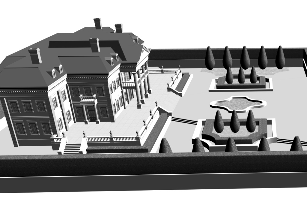 貴族のお屋敷(CLIP STUDIO用3D素材)