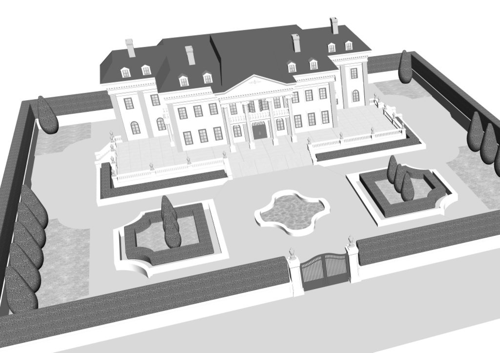 貴族のお屋敷(CLIP STUDIO用3D素材)