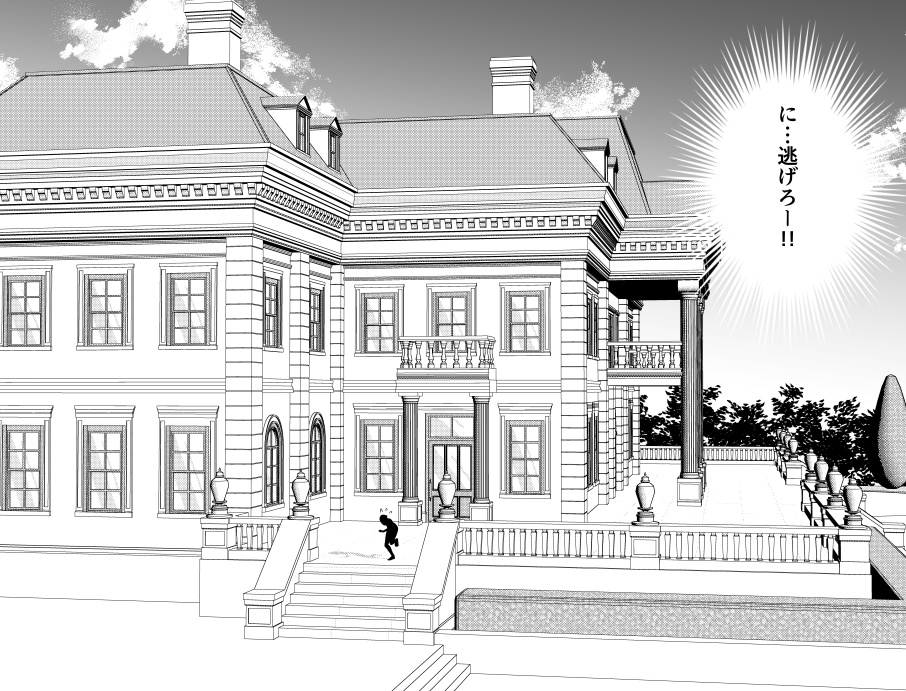 貴族のお屋敷(CLIP STUDIO用3D素材)