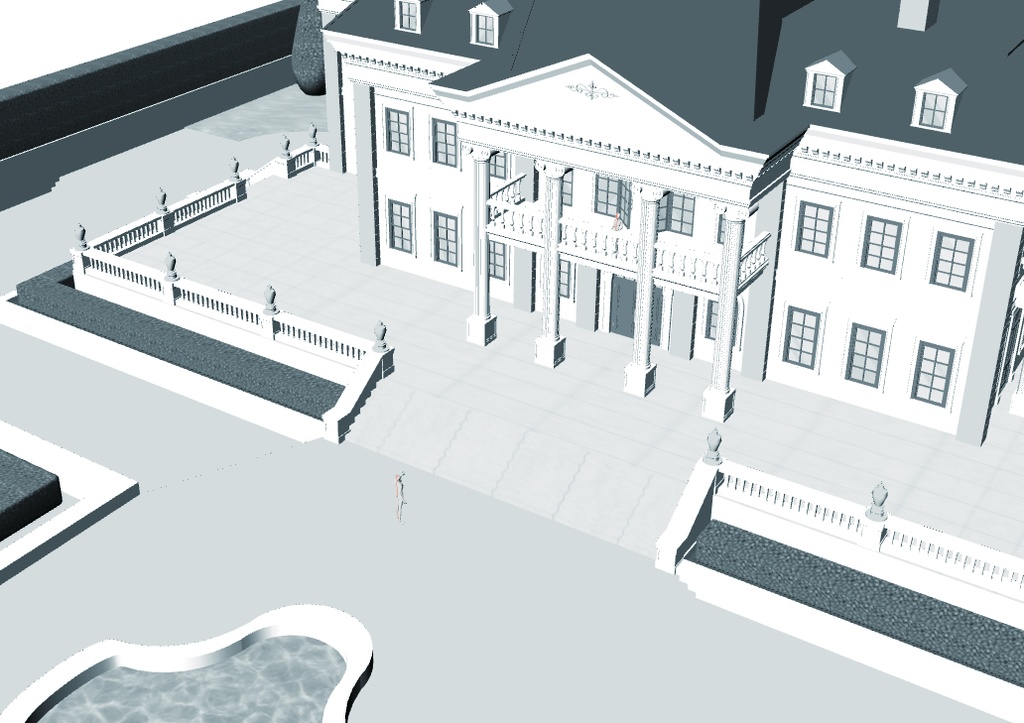 貴族のお屋敷(CLIP STUDIO用3D素材)