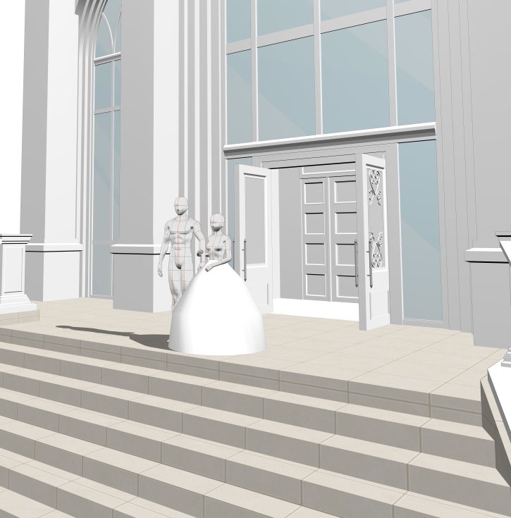 結婚式場(CLIP STUDIO用3D素材)