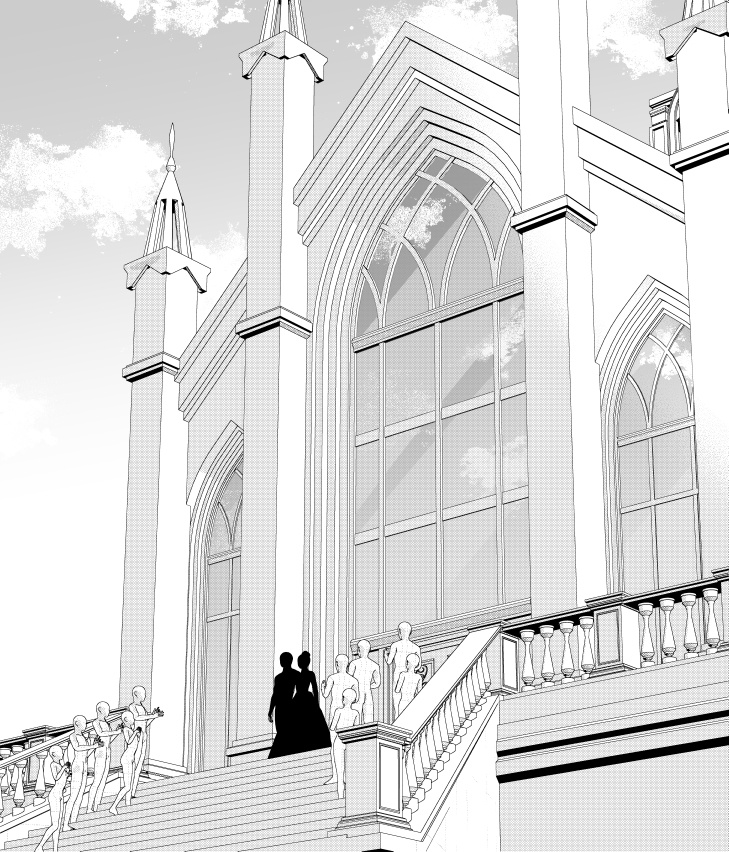 結婚式場(CLIP STUDIO用3D素材)