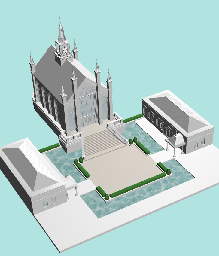 結婚式場(CLIP STUDIO用3D素材)