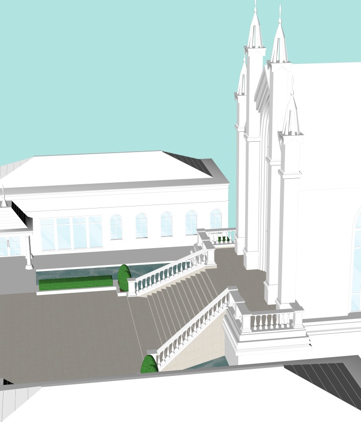 結婚式場(CLIP STUDIO用3D素材)