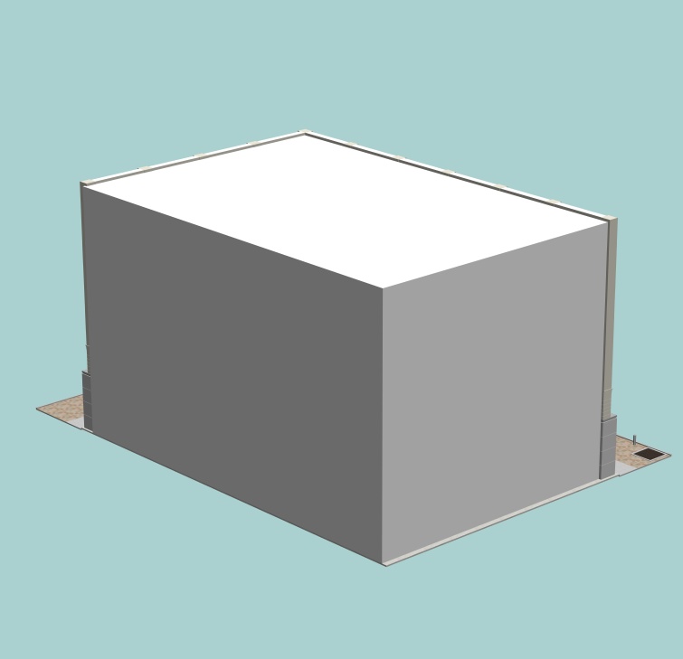 ビル1階のカフェ(外観)