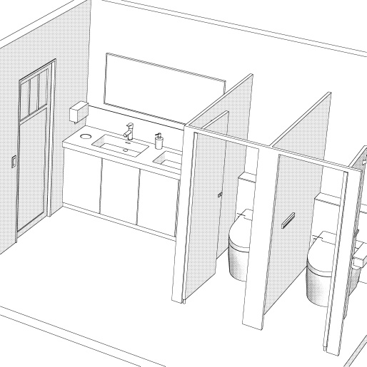 飲食店のトイレ