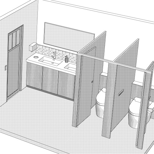 飲食店のトイレ
