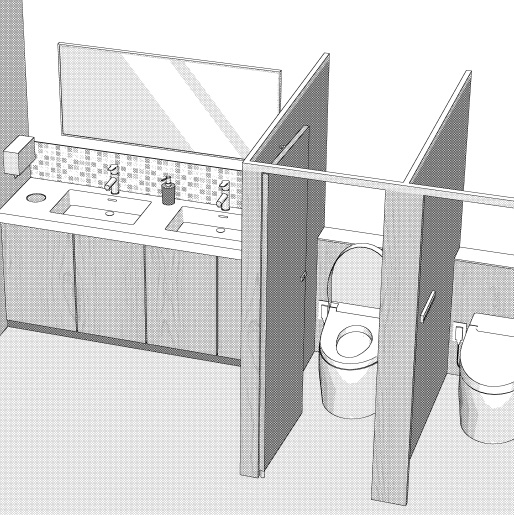 飲食店のトイレ