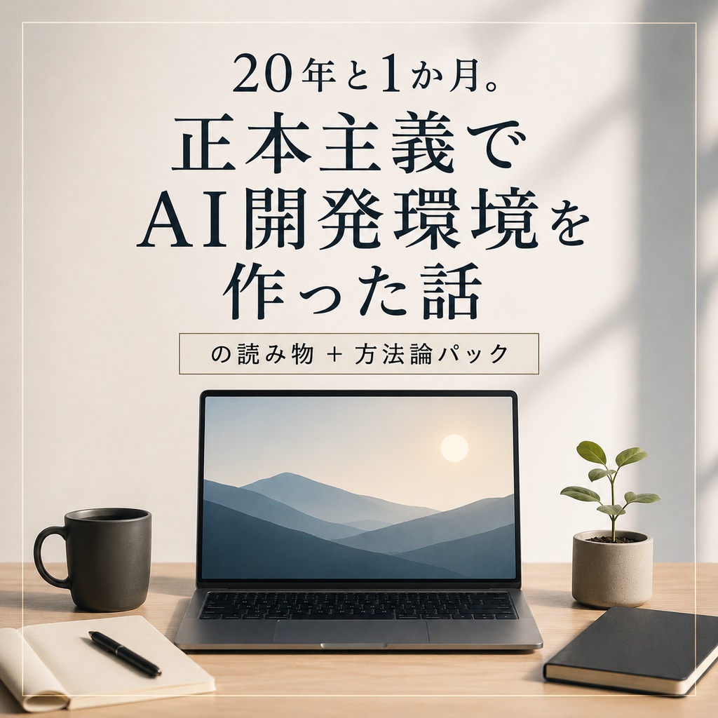 20年と1か月。正本主義でAI開発環境を作った話