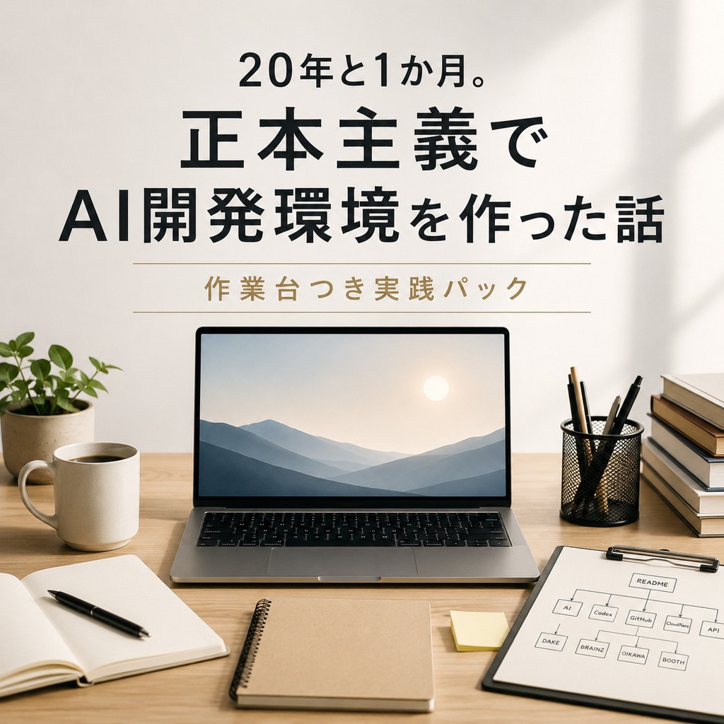 20年と1か月。正本主義でAI開発環境を作った話【作業台つき実践パック】