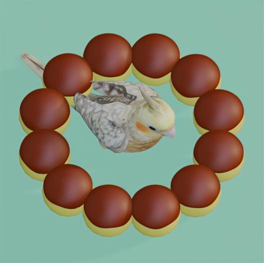 【3Dモデル】オカメドーナッツ