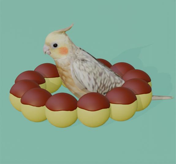 【3Dモデル】オカメドーナッツ