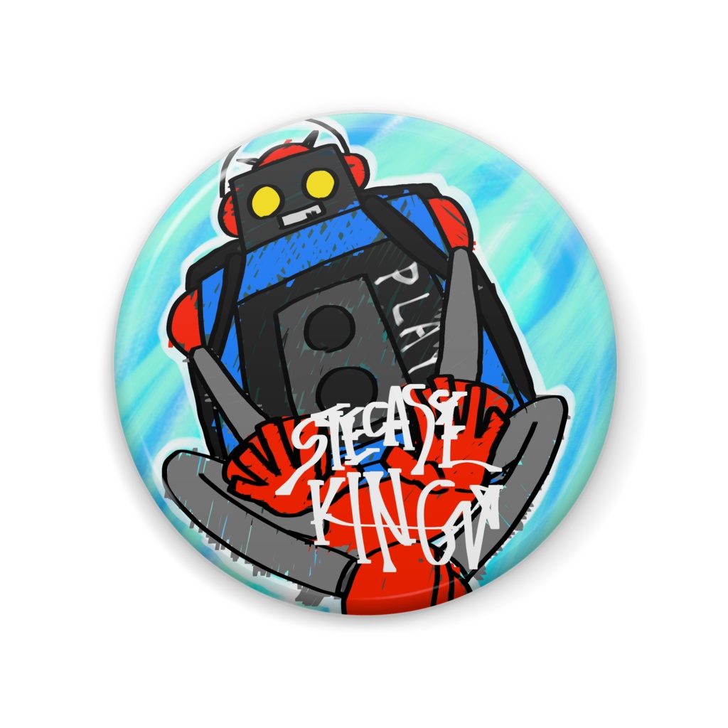 ステカセキング缶バッジ
