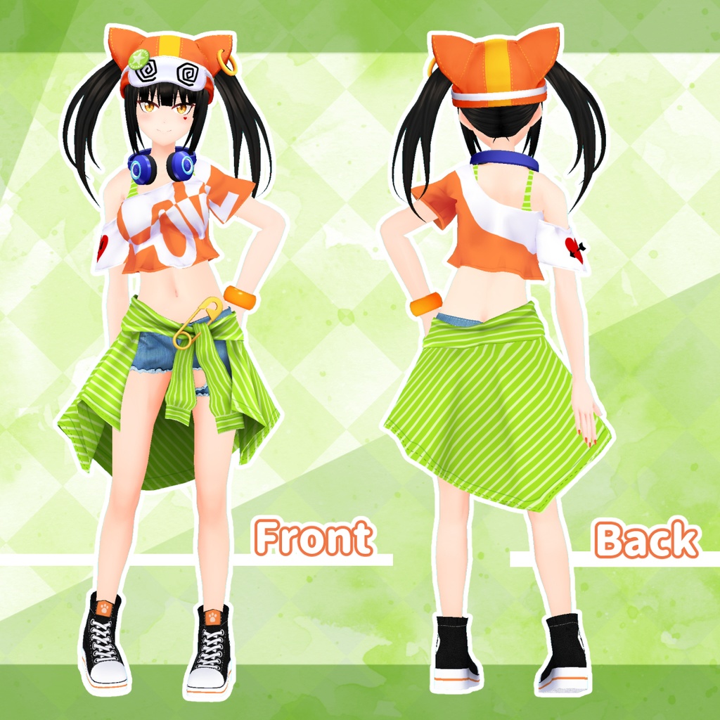 VRChat向け3Dモデル「風香」