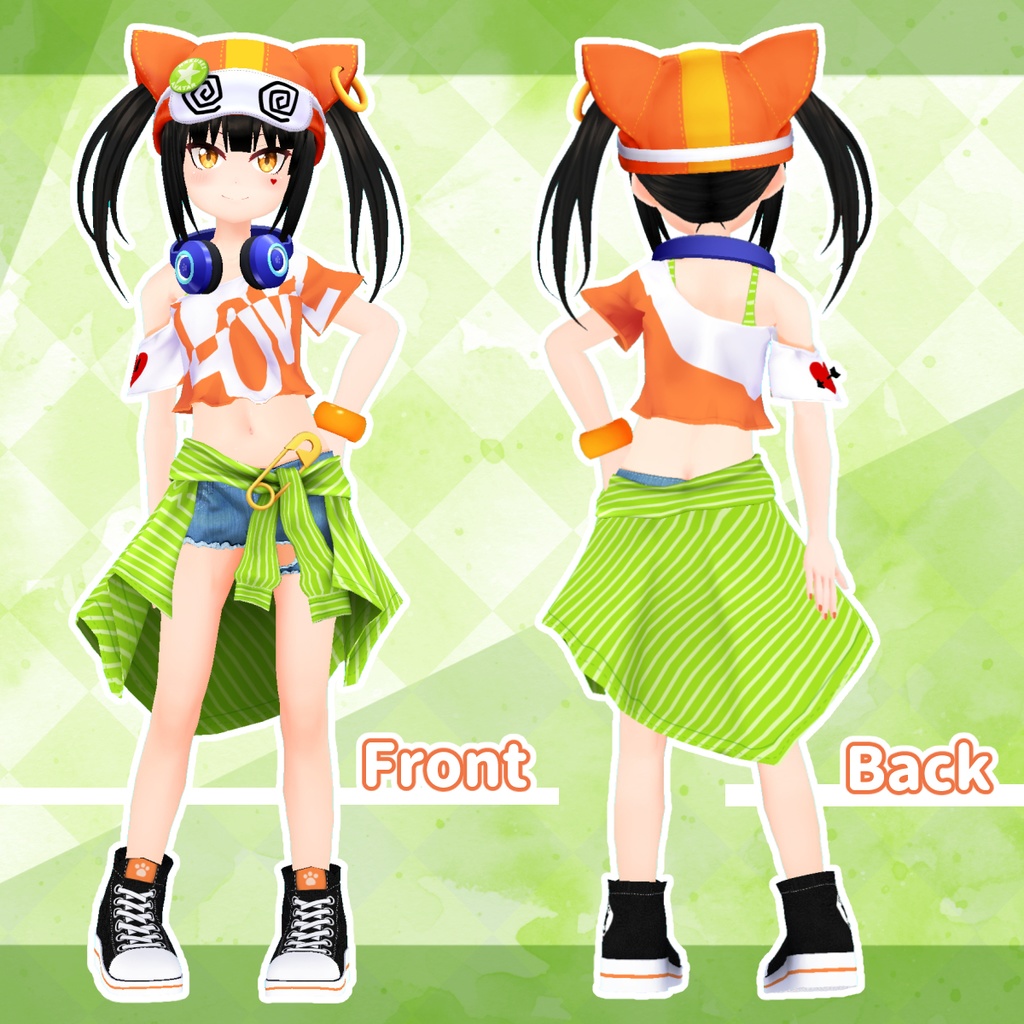 VRChat向け3Dモデル「風香」