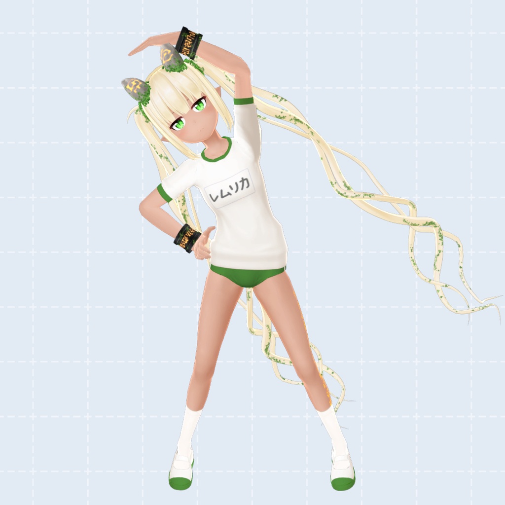 【白星アバター向け着せ替え衣装】体操服(VRChat用)