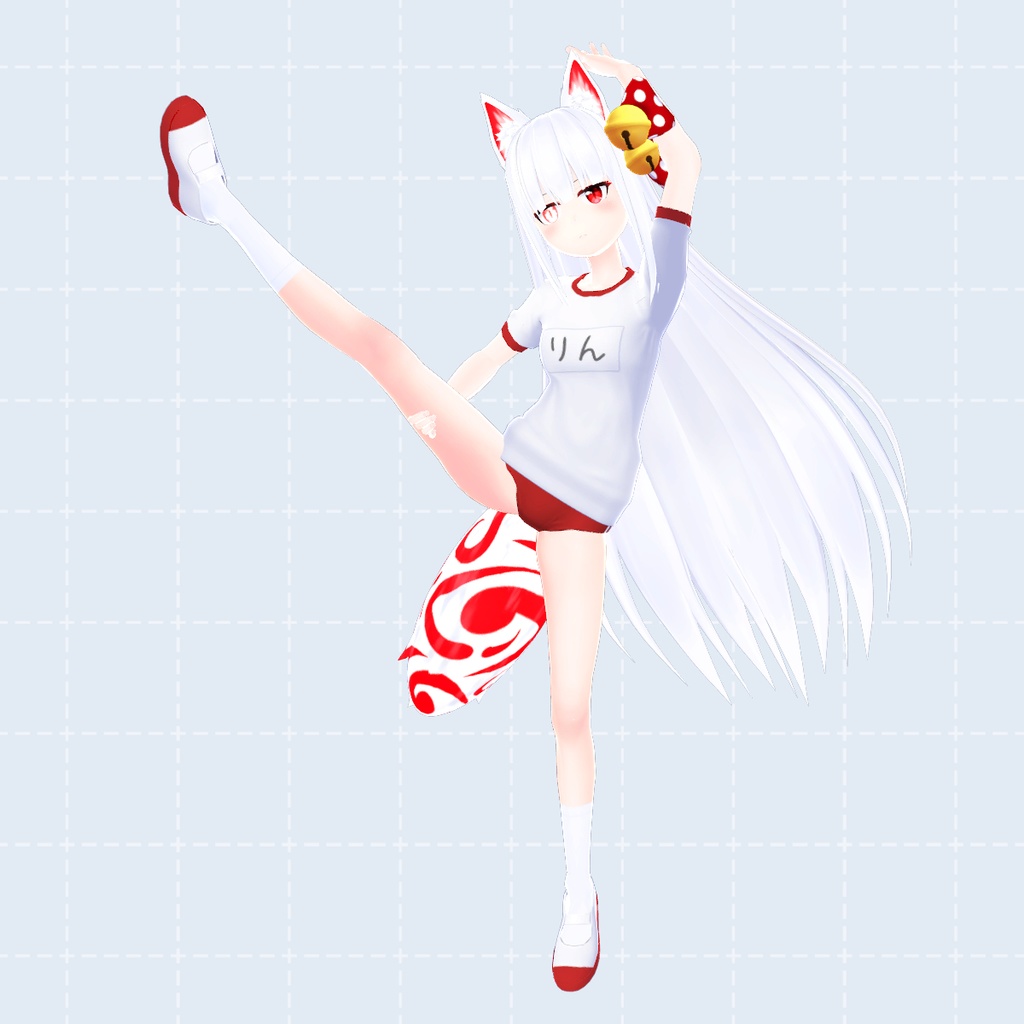 【白星アバター向け着せ替え衣装】体操服(VRChat用)