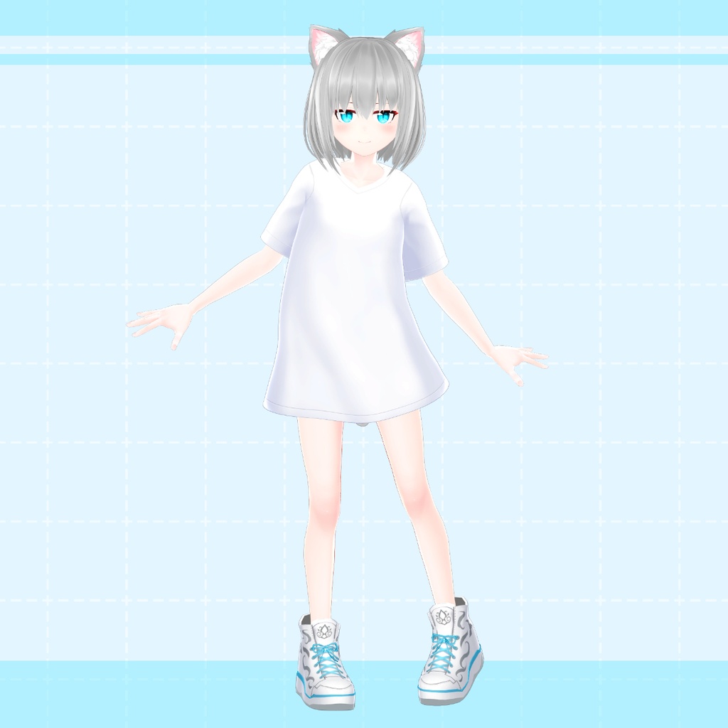 【白星アバター向け】Tシャツセット(VRChat用)