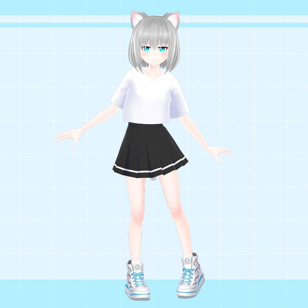 【白星アバター向け】Tシャツセット(VRChat用)