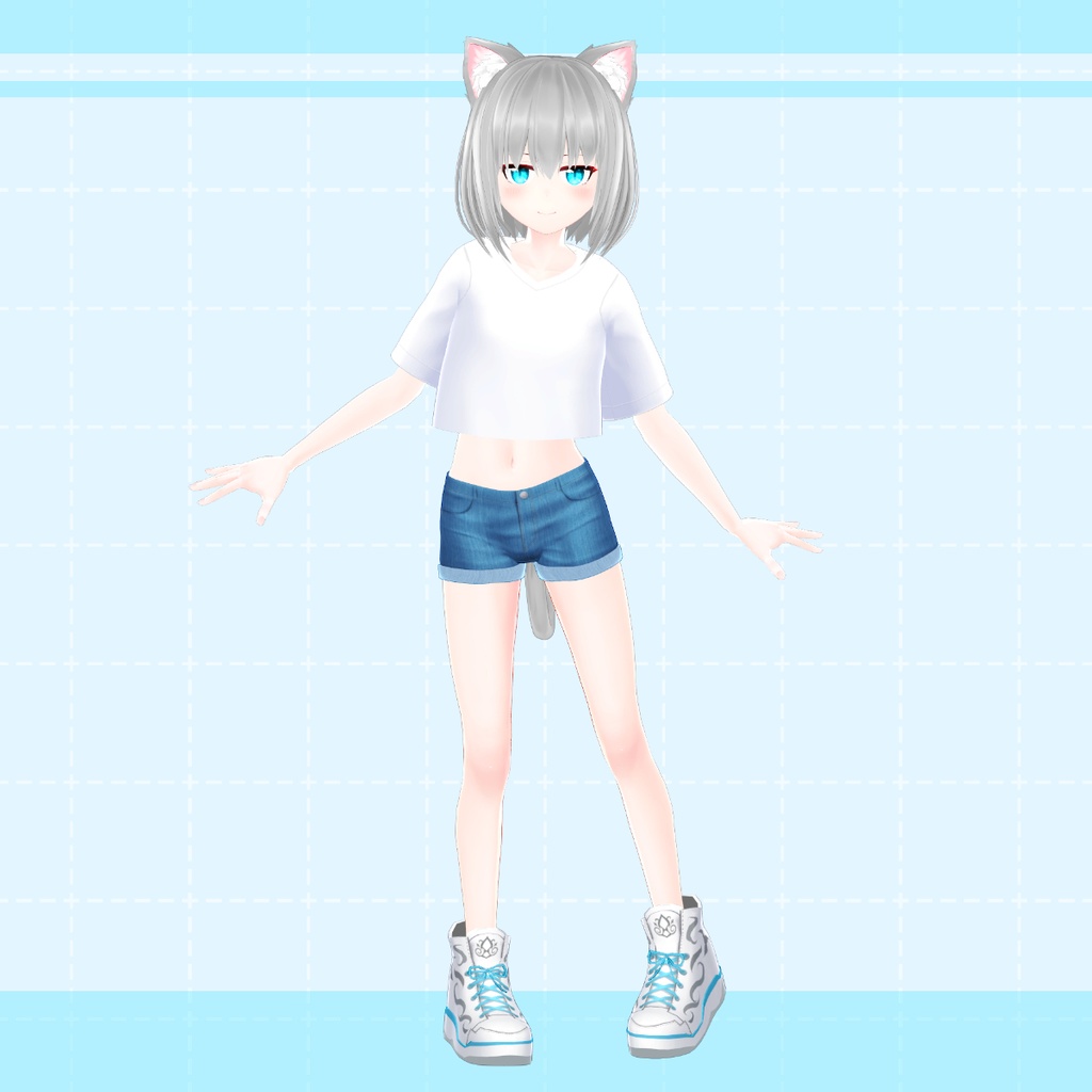 【白星アバター向け】Tシャツセット(VRChat用)