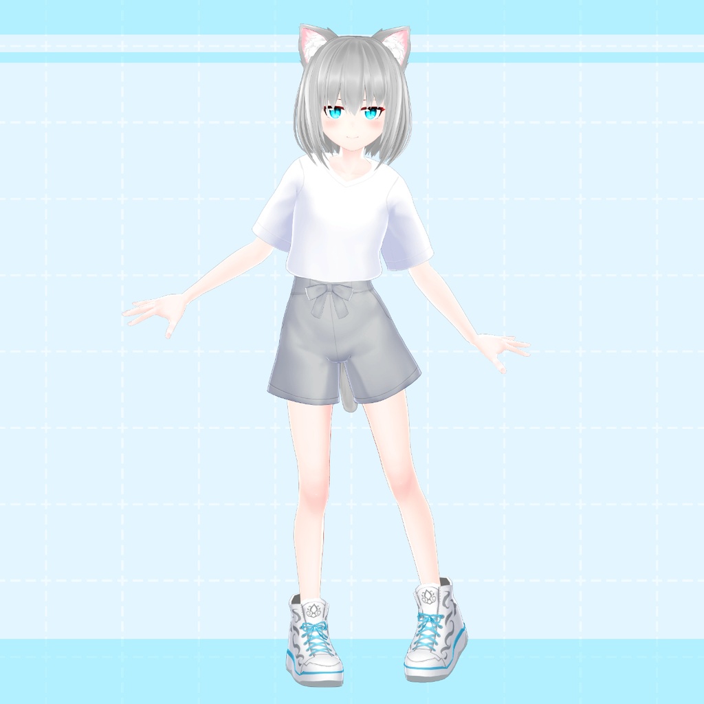 【白星アバター向け】Tシャツセット(VRChat用)