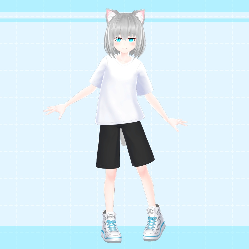 【白星アバター向け】Tシャツセット(VRChat用)