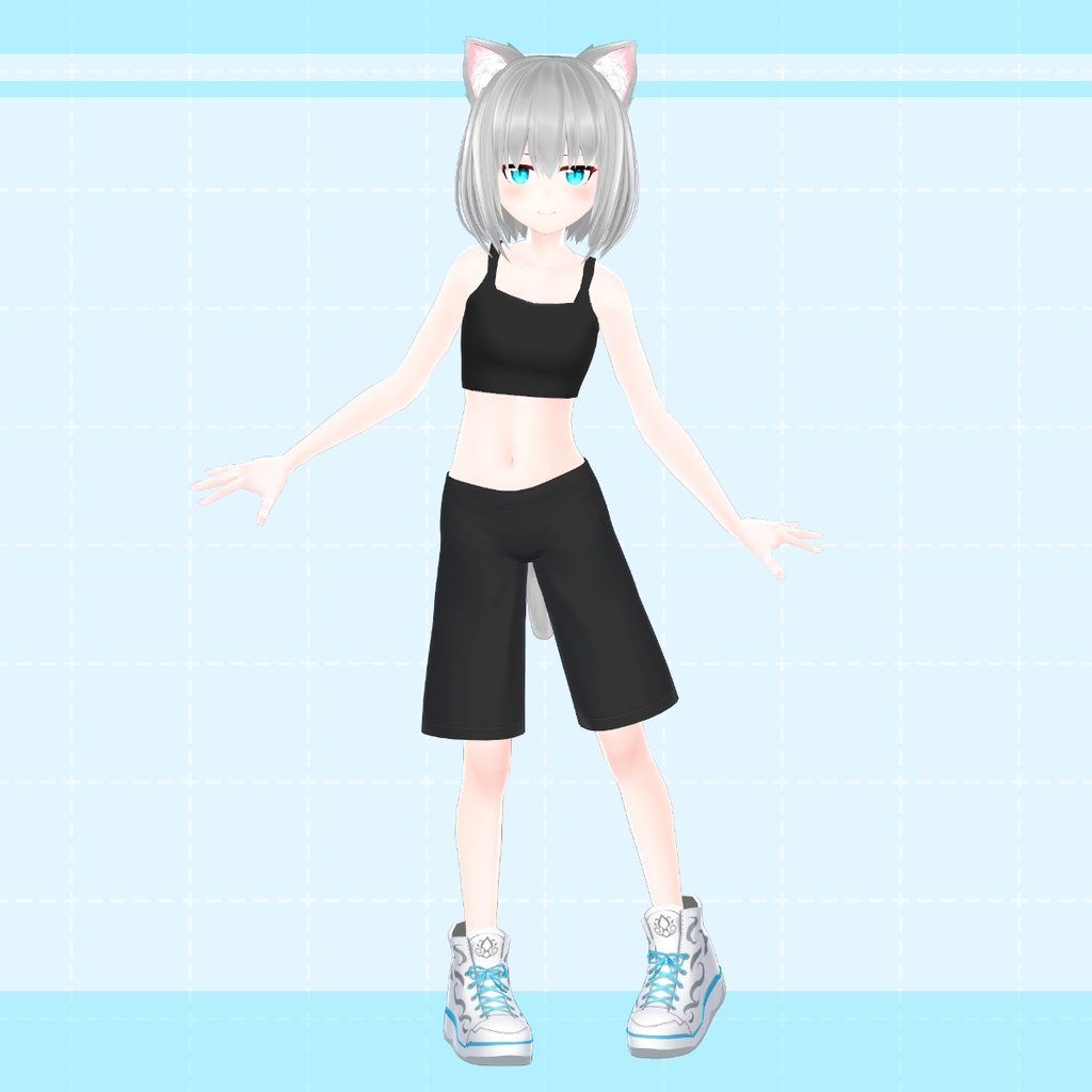 【白星アバター向け】Tシャツセット(VRChat用)