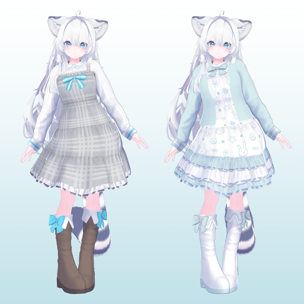 【白星/瑞希対応】ティアードワンピース(VRChat用)