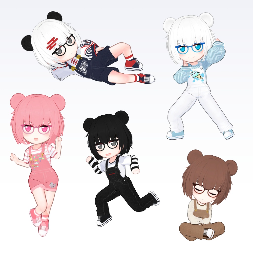 オリジナル3Dモデル「ちび明明(ミンミン)」