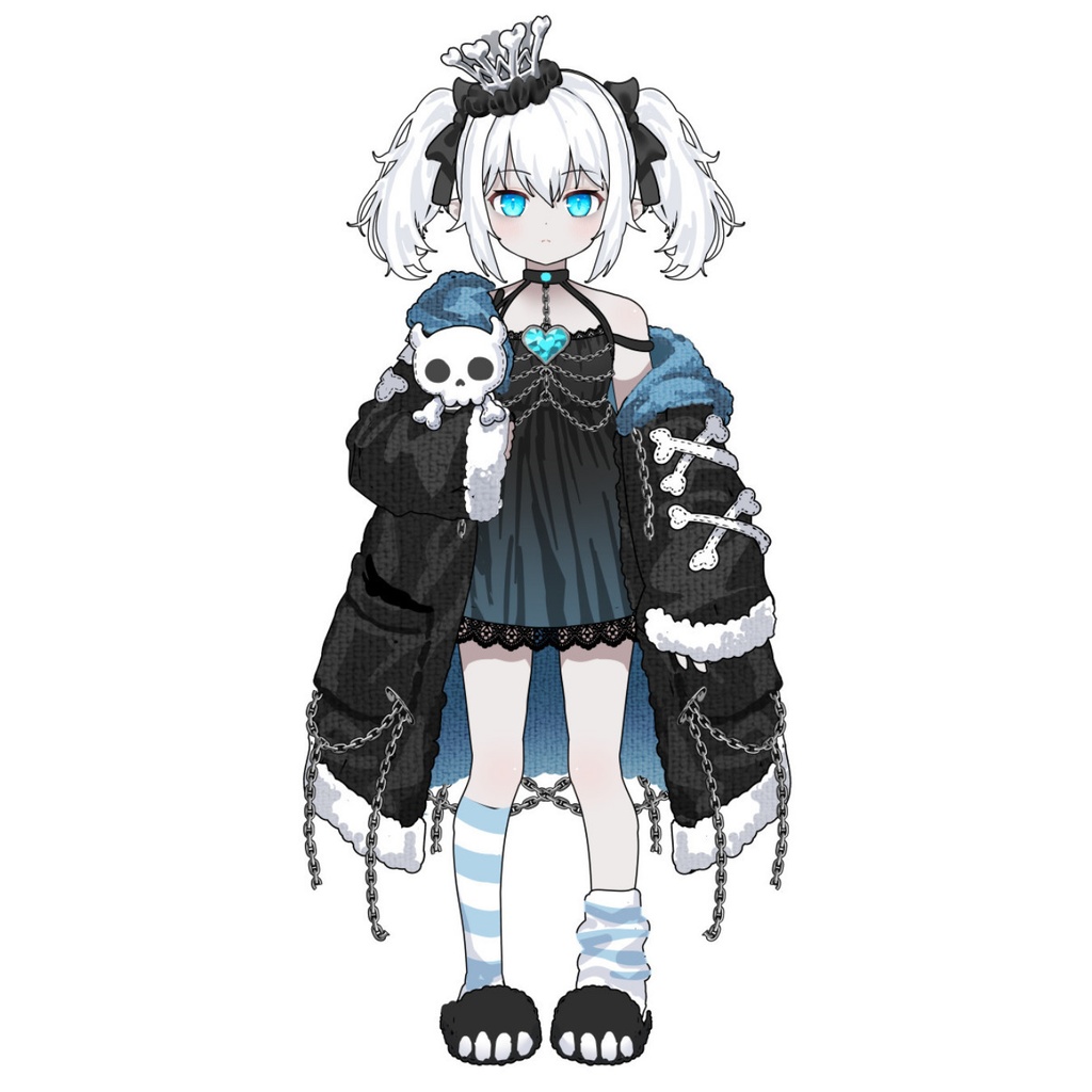 【限定一点】【予約】Vtuber用デザイン／Live2D用パーツ分けPSD
