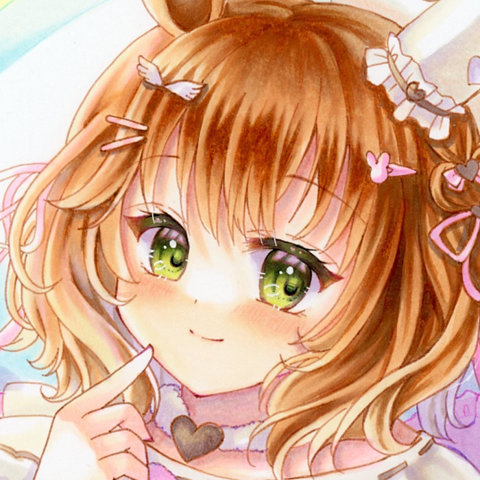 手描きイラスト　ウマ娘　アストンマーチャン　バレンタインマーチャン