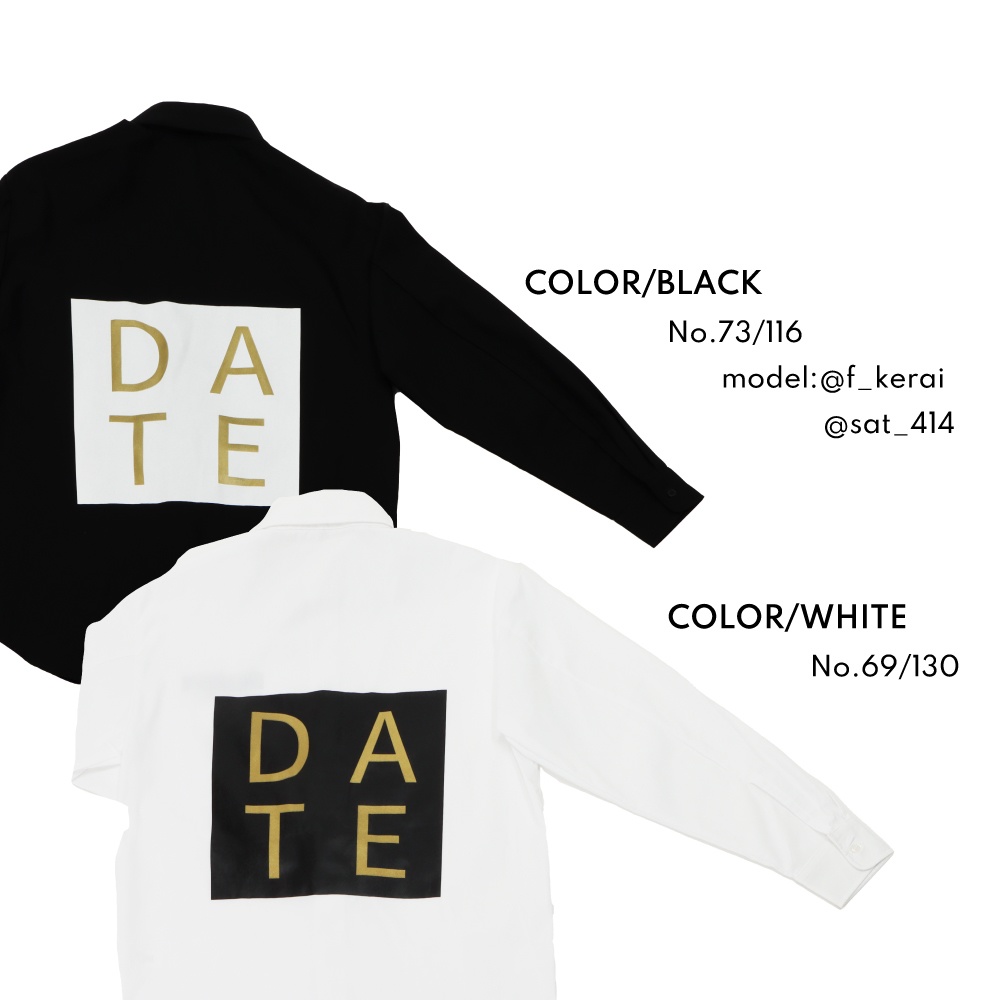 伊達組イメージシャツ【Black/White】