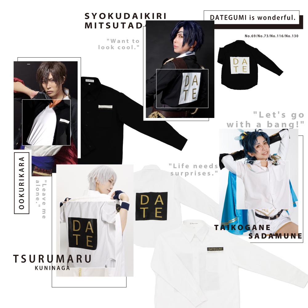 DATEGUMI DESIGN Shirt【Black/White】