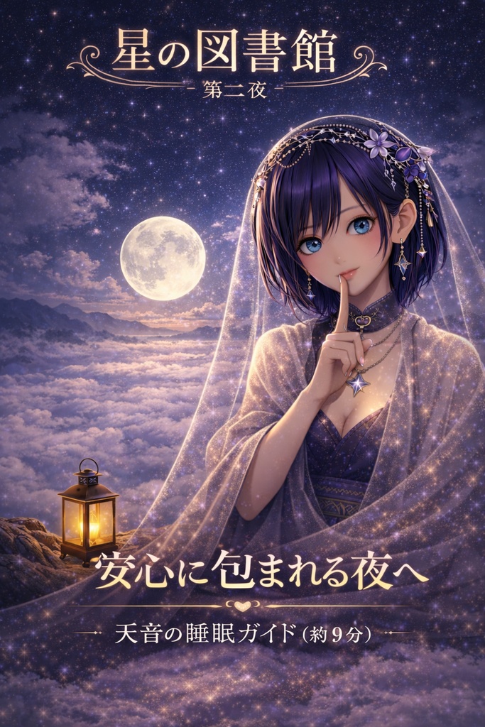 星の図書館 ～第二夜～安心に包まれる夜へ　天音の睡眠ガイド（約9分）