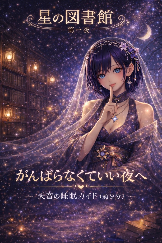 星の図書館 ～第一夜～がんばらなくていい夜へ　天音の睡眠ガイド（約9分）