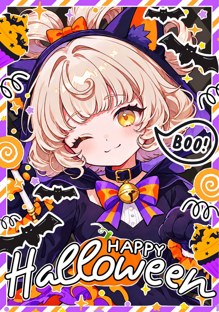 ✧全13種✧【ハロウィンチェキ風】✦ ネップリ素材✦【L版サイズ/返礼品OK!】
