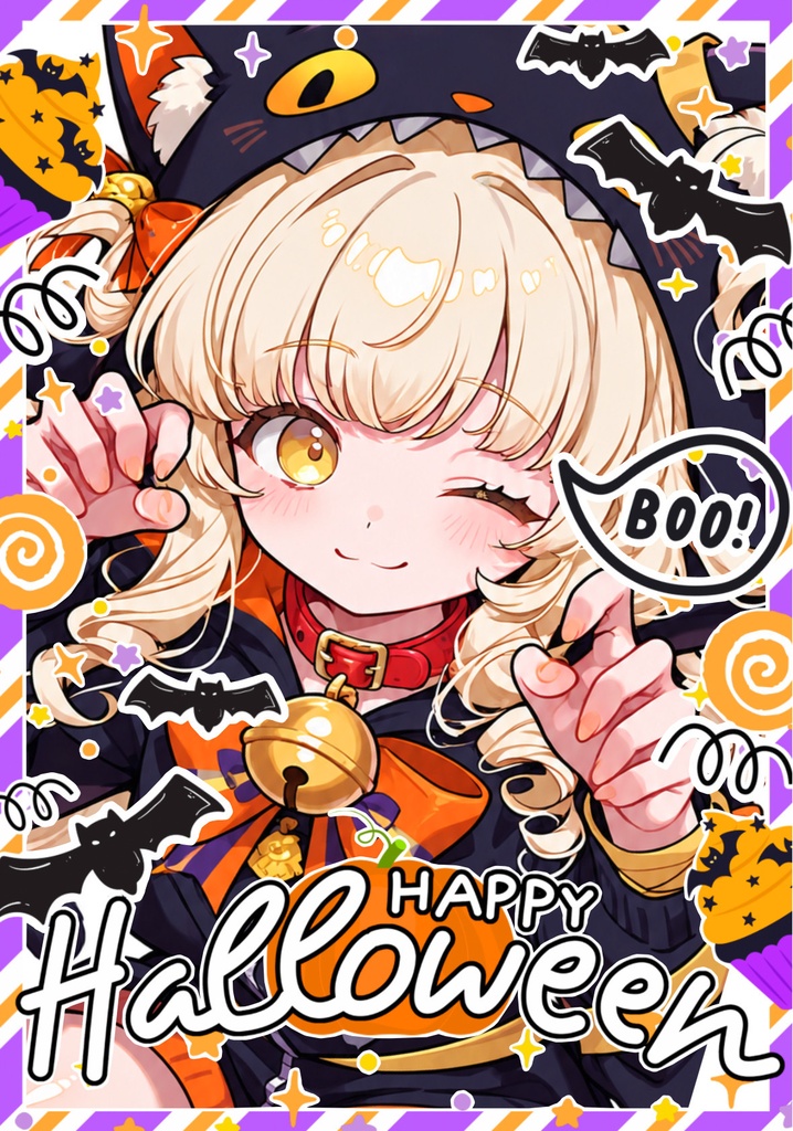 ✧全13種✧【ハロウィンチェキ風】✦ ネップリ素材✦【L版サイズ/返礼品OK!】