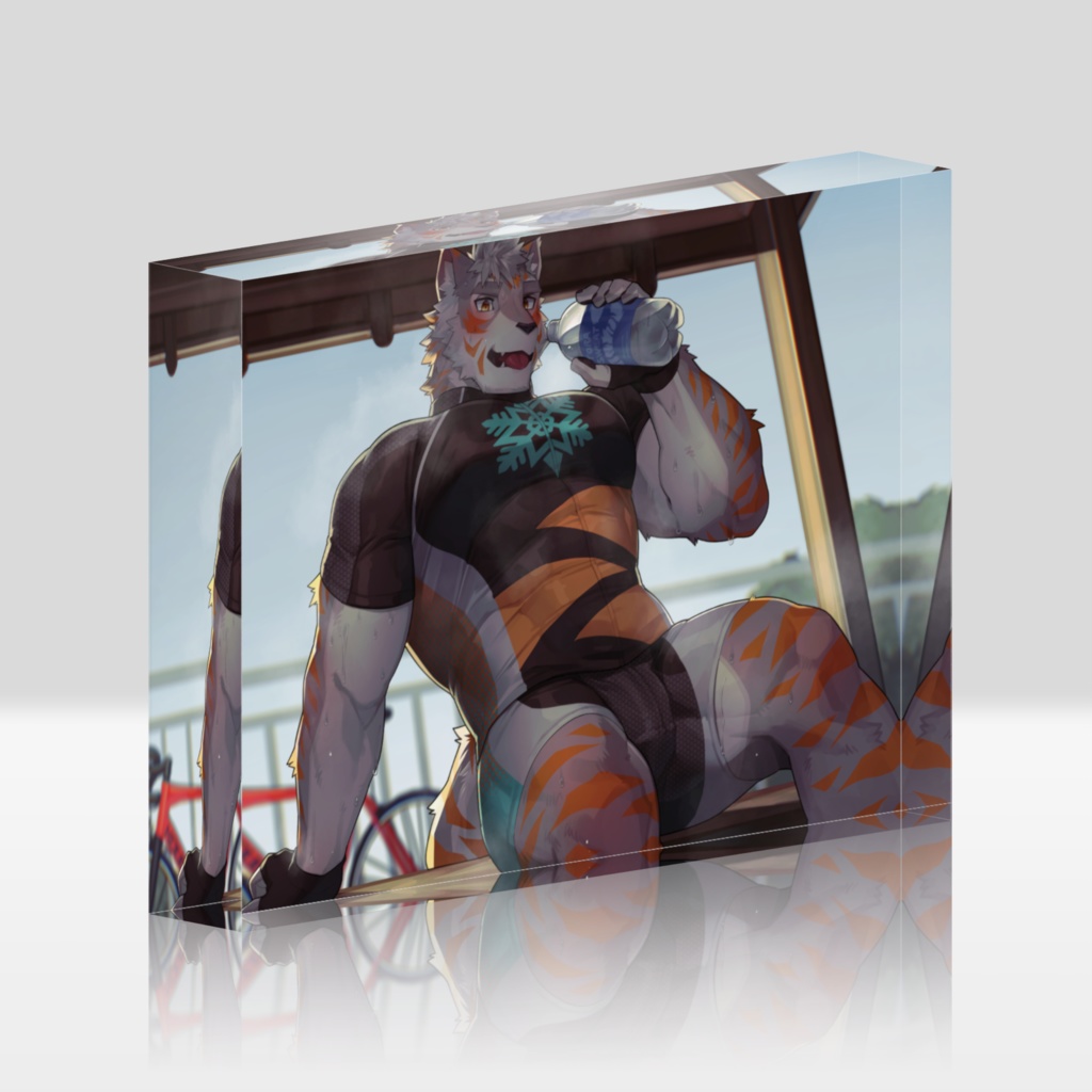 【Zwift配信100回記念】アクリルブロック