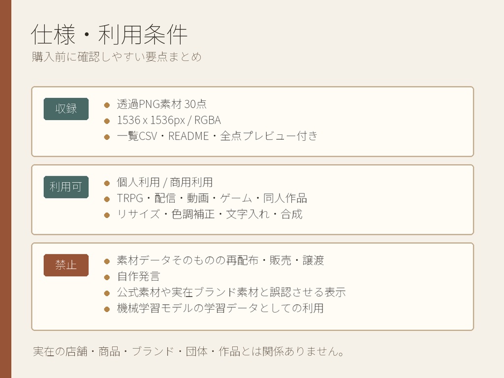 【商用利用可/透過PNG】昭和レトロ古書店・書斎小物素材30点|TRPG・ココフォリア・配信・ゲーム素材