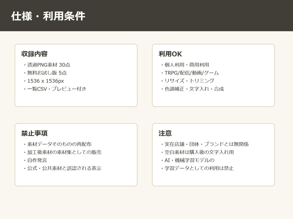【無料お試し版あり/商用利用可/透過PNG】昭和レトロ金物屋・工具店小物素材30点|TRPG・ココフォリア・配信・ゲーム素材