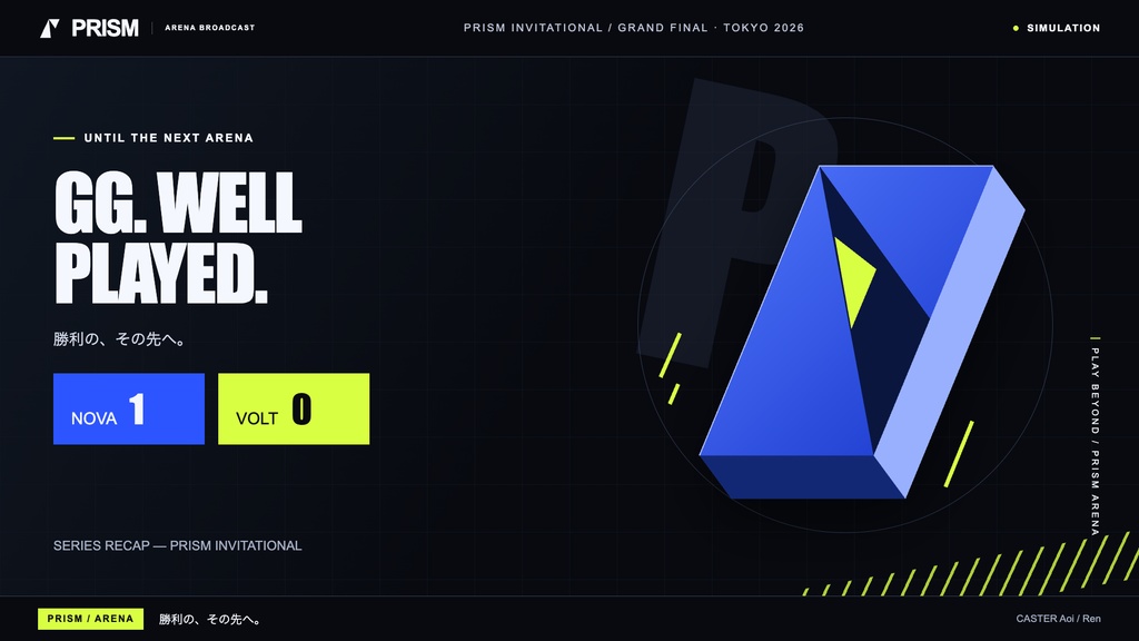 【配信画面】PRISM|競技ゲーム中継【OBS対応・無料シミュレーター連携】