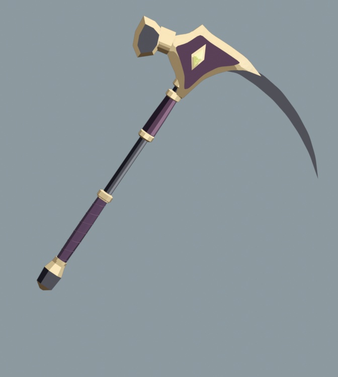 【無料】トゥーン武器3点お試し|GLB・FBX・Blender EEVEE
