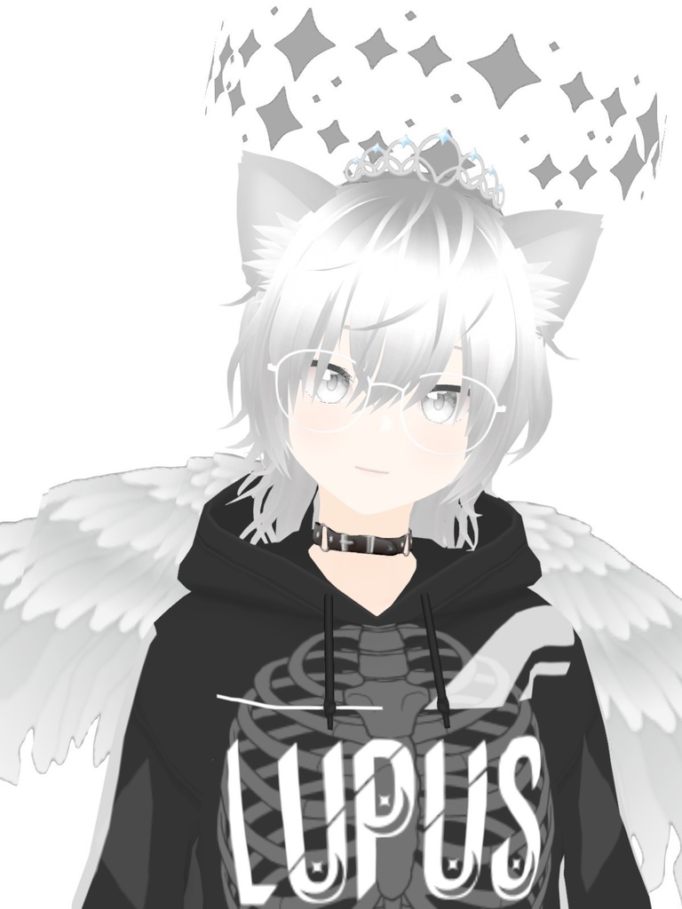 VRoid 製オリジナル3Dモデル「リュカオン・ルプス」(vrmデータ/vroidデータ/zipデータ)