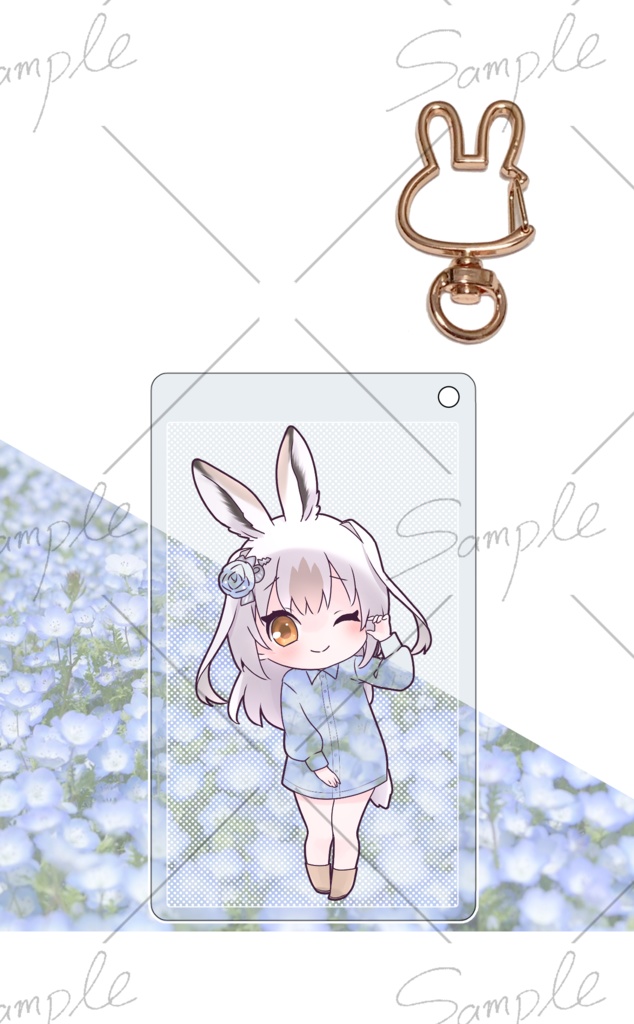 【goods】カンジキウサギのお出かけアクキー