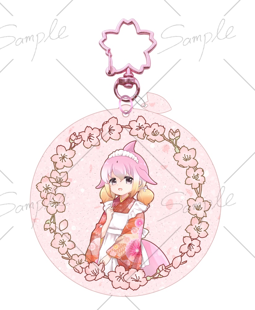 【goods】シナウスイロイルカ桜花アクキー